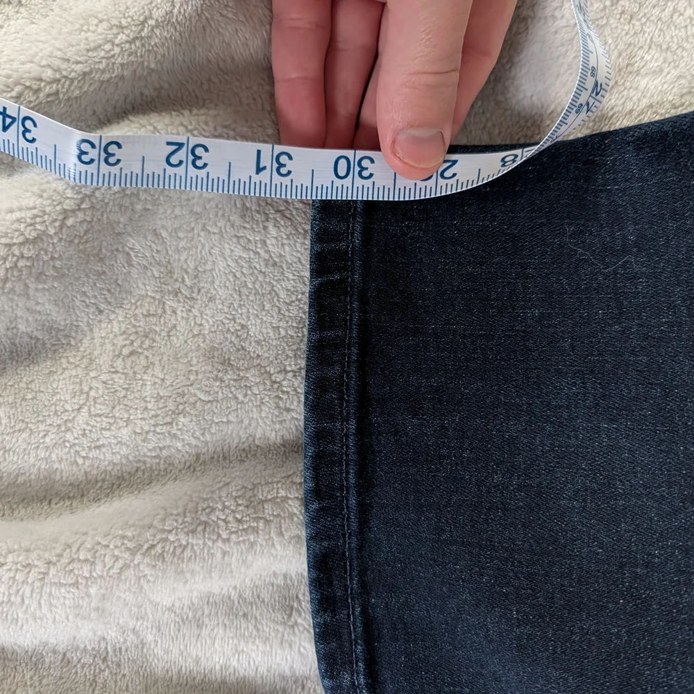 Lucky Brand 410 Athletic Straight Jeans Mens 31x32 Dark Wash Button Fly Stretch - Picture 5 of 10
